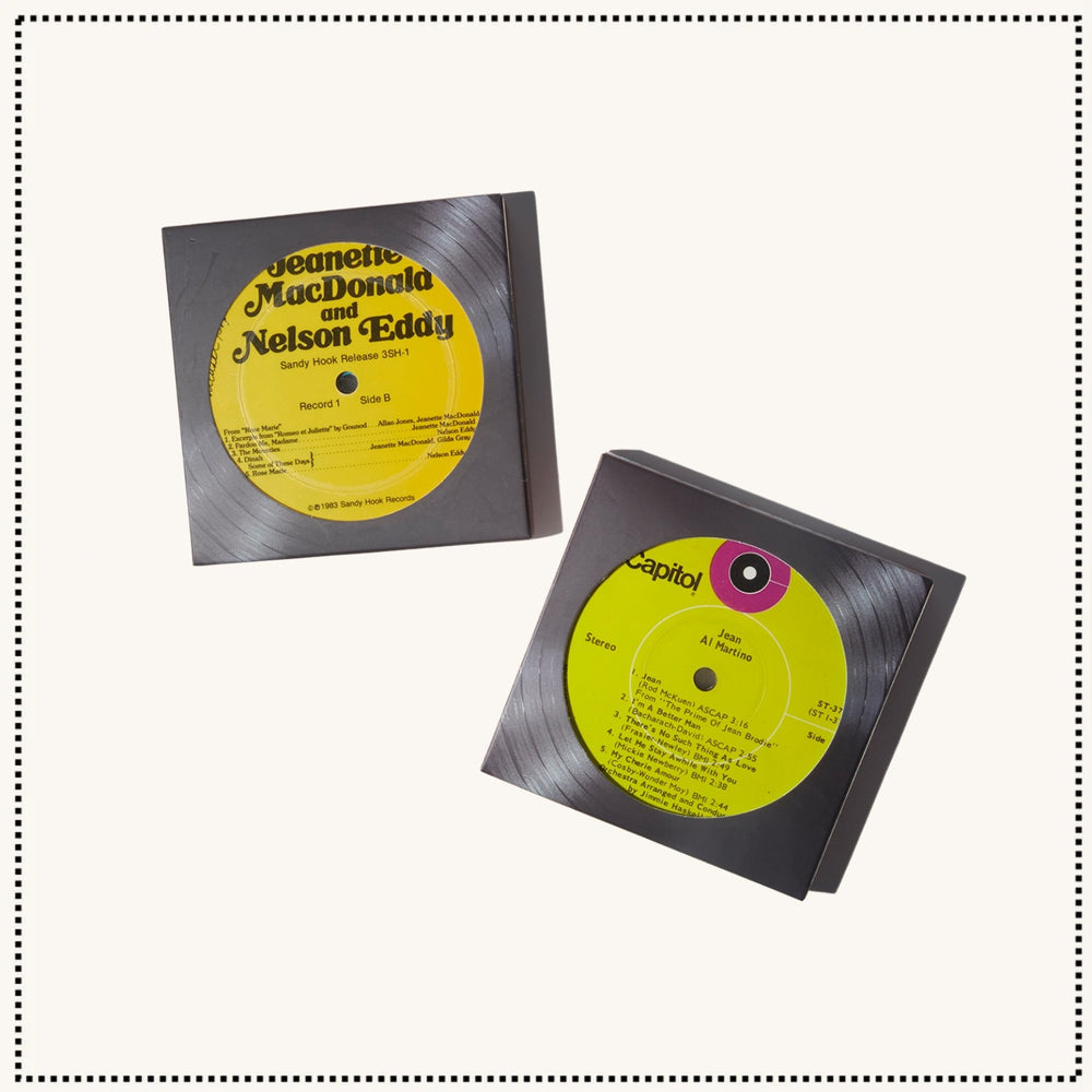 Recycled Record Coaster Set