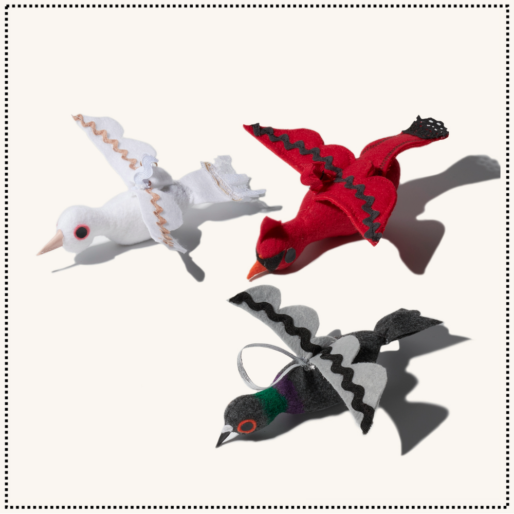 Felt Bird Ornaments