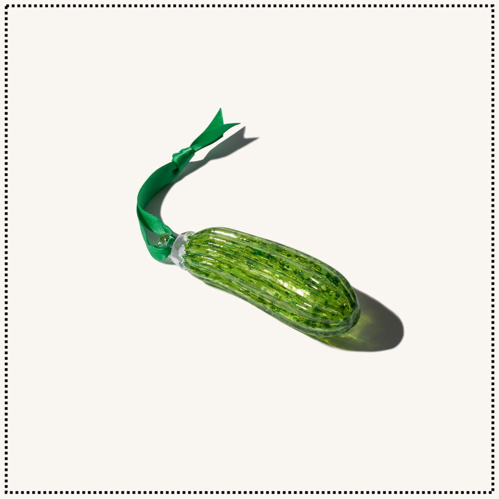 Glass Pickle Ornament