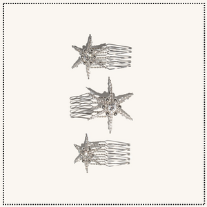 Crystal Hair Comb Set