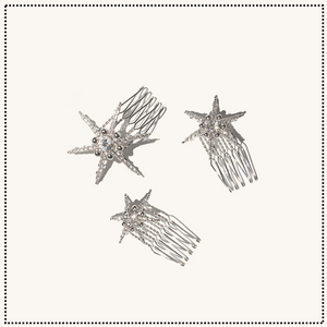 Crystal Hair Comb Set